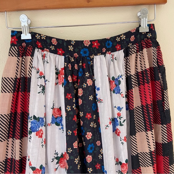Anthropologie Let Me Be Patchwork Frontier Maxi Skirt - Picture 9 of 16